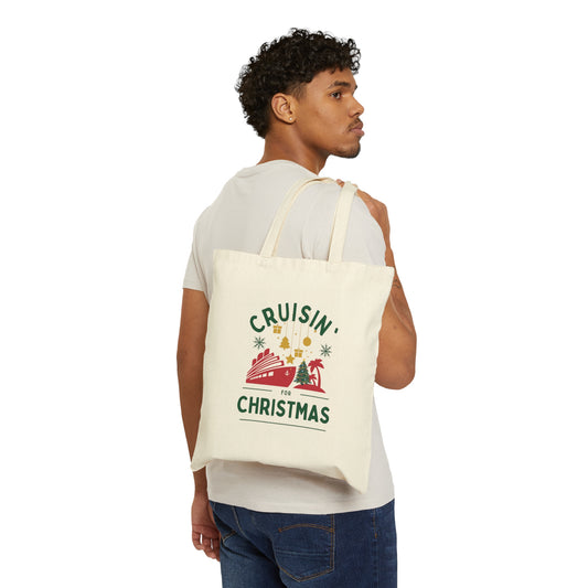 Crusin' for Christmas - Cotton Canvas Tote Bag