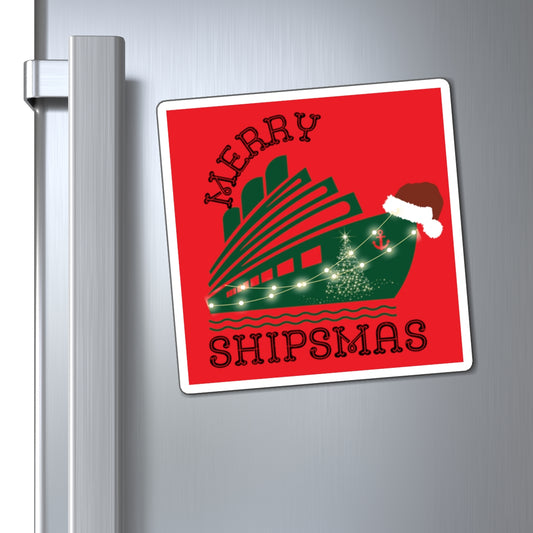 Merry Shipsmas - Door Magnet