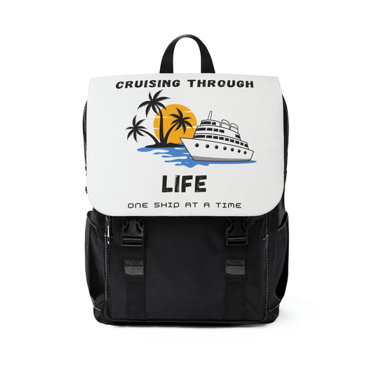 Cruising Through Life - Unisex Casual Shoulder Backpack