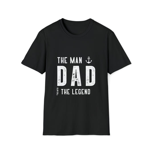 DAD the Man Light Text...Unisex Softstyle T-Shirt