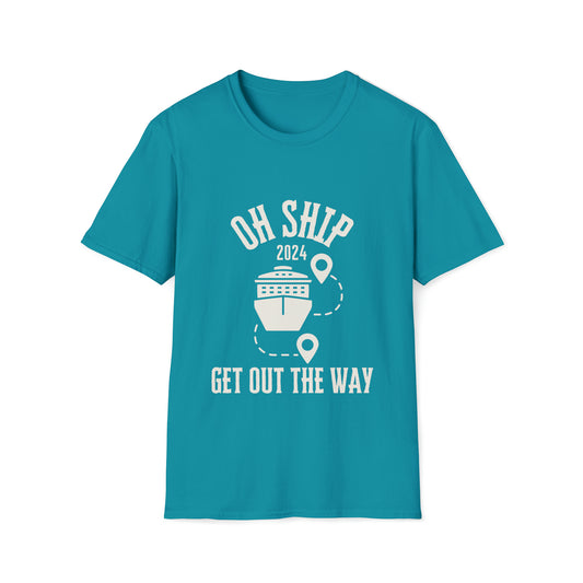 Get Out the Way - Light Text - Unisex Softstyle T-Shirt